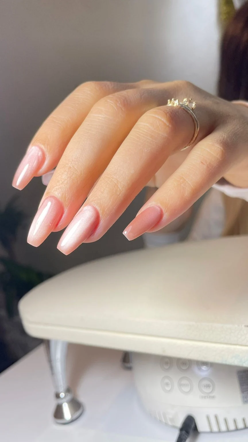 ROX NAILS nude pink manicure